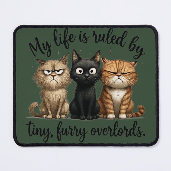 Item preview, My Live is Ruled by Tiny Furry Overlords Gifts for Cat Lovers designed and sold by MalwasBasket.