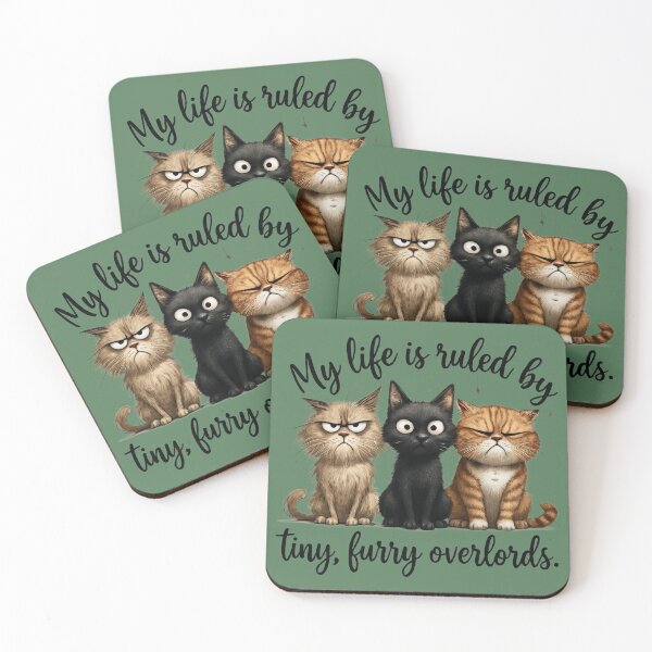 Item preview, My Live is Ruled by Tiny Furry Overlords Gifts for Cat Lovers designed and sold by MalwasBasket.