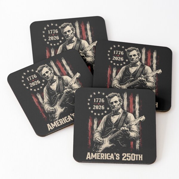 Item preview, America's 250th Abraham Lincoln Playing Guitar Vintage designed and sold by will freed18.