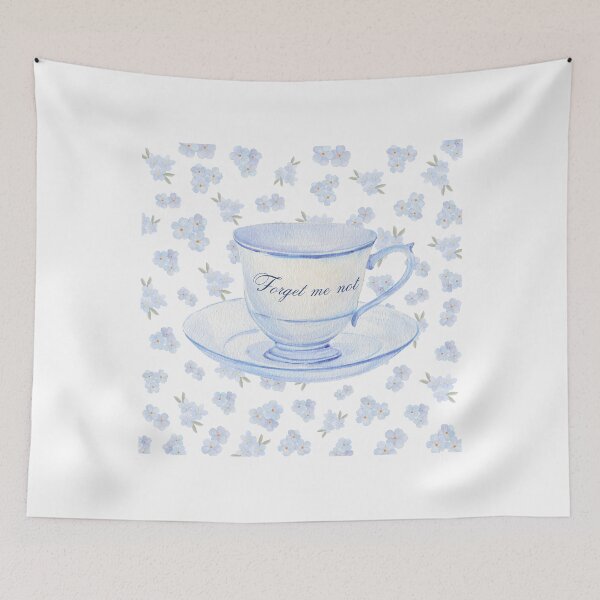 Item preview, Forget-Me-Not Tea Time designed and sold by Blueberry-art23.