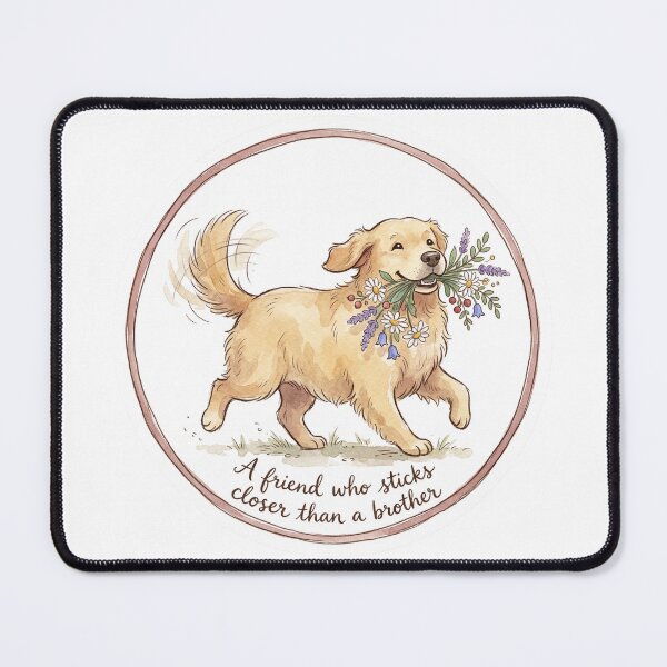 Item preview, Christian Cottagecore Golden Retriever Flowers Tote Bag Proverbs 18 Friend Bible Verse Gift designed and sold by Small & Beloved.