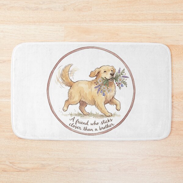 Item preview, Christian Cottagecore Golden Retriever Flowers Tote Bag Proverbs 18 Friend Bible Verse Gift designed and sold by Small & Beloved.