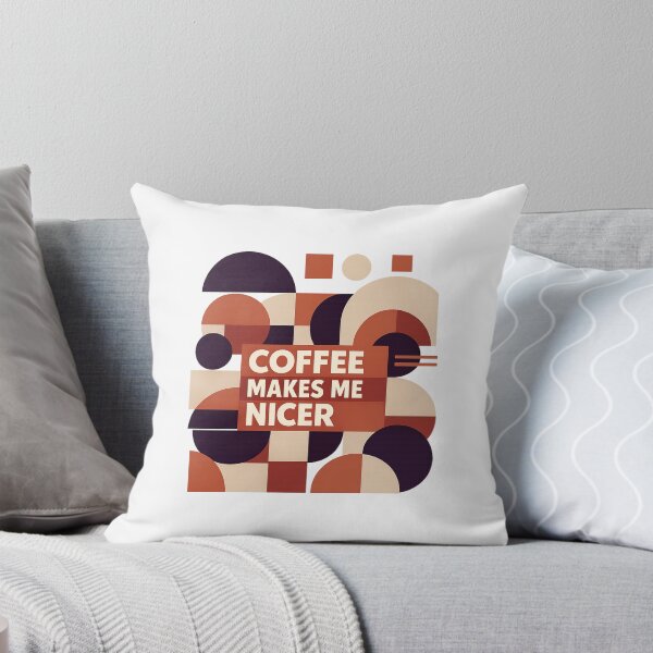 Item preview, Coffee Makes Me Nicer designed and sold by LuveraxArt.