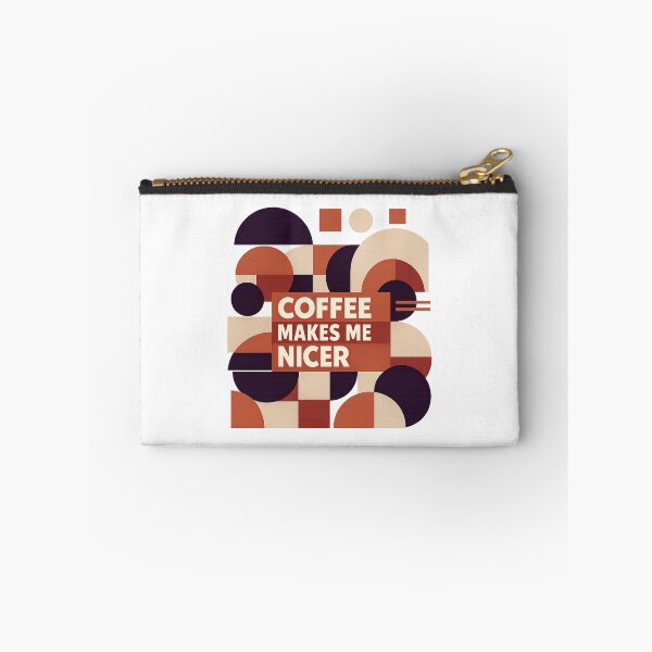 Item preview, Coffee Makes Me Nicer designed and sold by LuveraxArt.