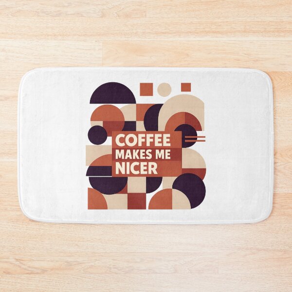 Item preview, Coffee Makes Me Nicer designed and sold by LuveraxArt.