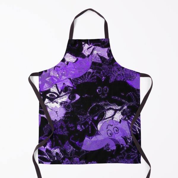 Item preview, Purple Bats Gothic Pattern — Dark Cottagecore Halloween Art designed and sold by BatNature.