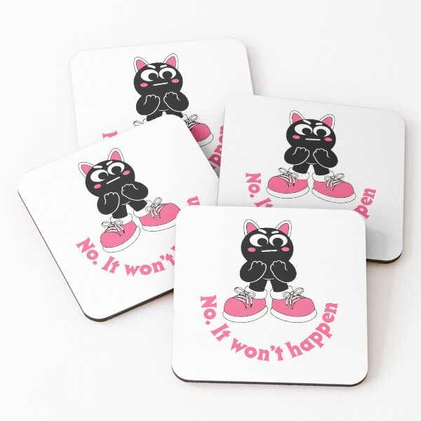 Item preview, Retro Moody Black Cat - No It Won't Happen designed and sold by ArtistryPulse90.