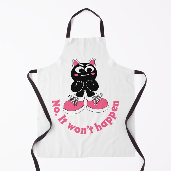 Item preview, Retro Moody Black Cat - No It Won't Happen designed and sold by ArtistryPulse90.