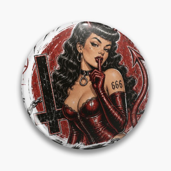 Item preview, Made By Satan Vintage Devil Pinup Goth designed and sold by Region.