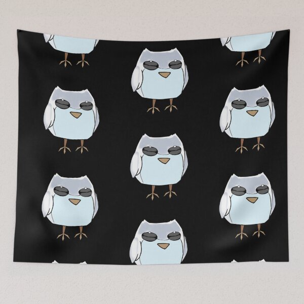Item preview, - snow owl - Frosted forest - black - designed and sold by echoztarrr.