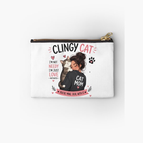 Item preview, Clingy Cat Mom Cute Design designed and sold by Stick-Artistry.