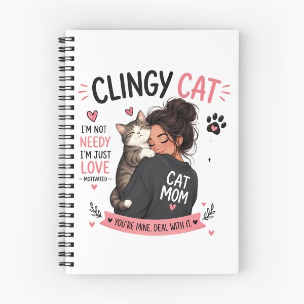 Item preview, Clingy Cat Mom Cute Design designed and sold by Stick-Artistry.