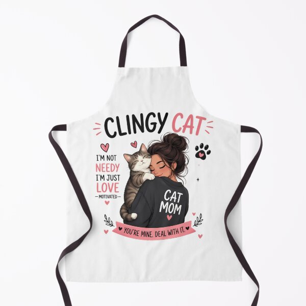 Item preview, Clingy Cat Mom Cute Design designed and sold by Stick-Artistry.