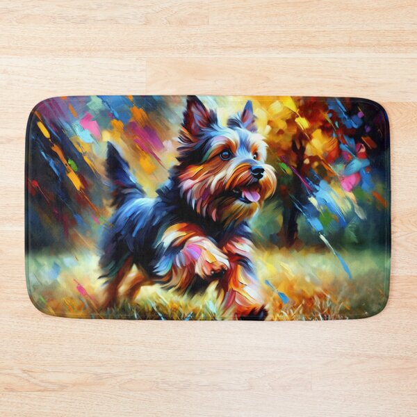 Item preview, 3. Title Australian Terrier Acrylic Art: Blue and Tan Aussie Terrier designed and sold by Puppy Puzzles Plus.