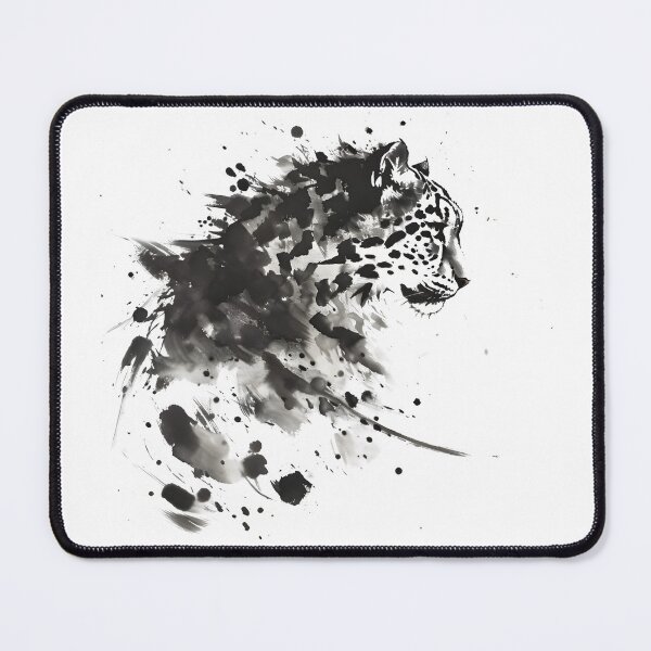 Item preview, Leopard Spots Abstract Ink Wash - Exotic Panthera designed and sold by NitzanEArt.