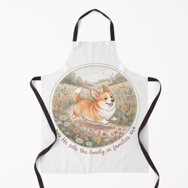 Item preview, Christian Cottagecore Corgi Flowers Tote Bag Psalm 68 He Sets the Lonely Bible Verse Faith Gift designed and sold by Small & Beloved.