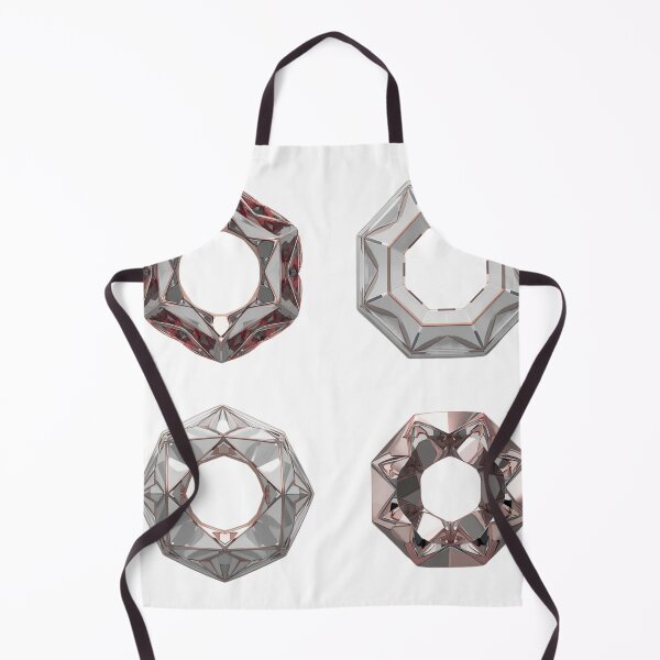 Item preview, Futuristic 3D geometric objects: 4 elegant and modern abstract designs designed and sold by UNIVERS MILDA.
