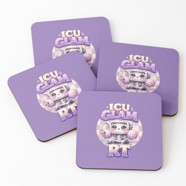 Item preview, Cute Glam Ventilator Mascot RT Nurse Week Checkerboard Kawaii Respiratory Therapist ICU Glam Design designed and sold by ClinicalHubs.