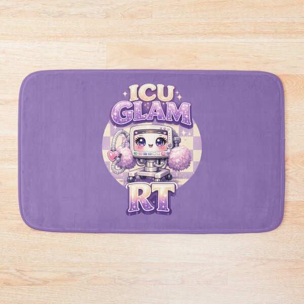 Item preview, Cute Glam Ventilator Mascot RT Nurse Week Checkerboard Kawaii Respiratory Therapist ICU Glam Design designed and sold by ClinicalHubs.