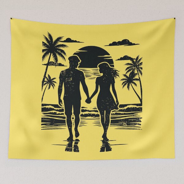 Item preview, Coastal Romance Vintage Distressed Graphic  designed and sold by digitalbob60.