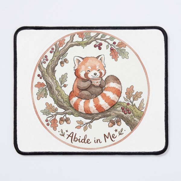 Item preview, Christian Cottagecore Red Panda Tea Tree Tote Bag John 15 Abide in Me Bible Verse Faith Gift designed and sold by Small & Beloved.