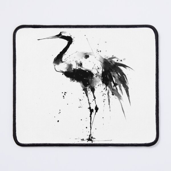 Item preview, Ink Crane – Abstract Elegant Bird Illustration designed and sold by NitzanEArt.