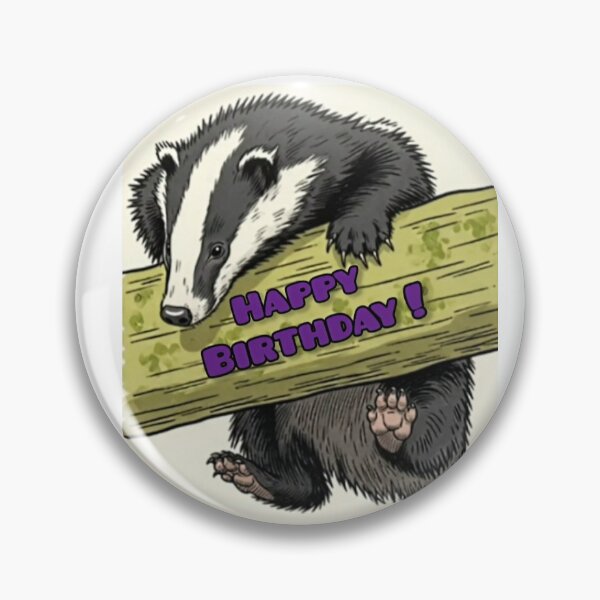 Item preview, Happy birthday badger. designed and sold by Freakcreations9.