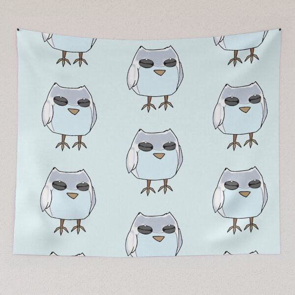 Item preview,  - snow owl - Frosted forest - blue - designed and sold by echoztarrr.