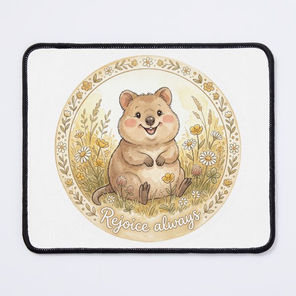 Item preview, Christian Cottagecore Quokka Sunshine Tote Bag 1 Thessalonians 5 Rejoice Always Bible Verse designed and sold by Small & Beloved.