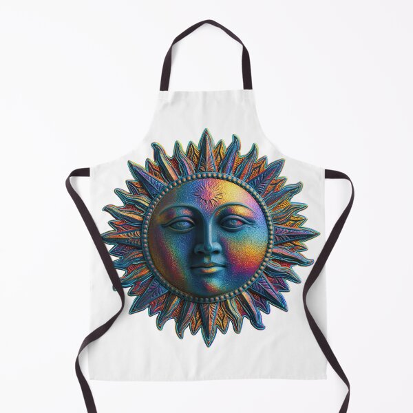 Item preview, Metallic Iridescent Sun Face Art designed and sold by CircaSassy.