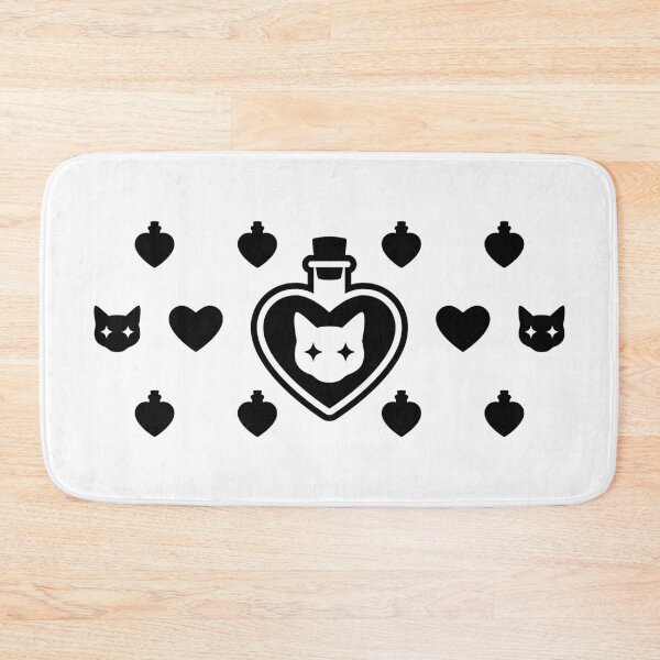 Item preview, Minimalist Black Cat Cartoon - The Potion of True Love designed and sold by ZUMERI.