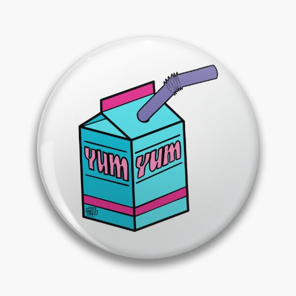 Item preview, Yum Yum Milk Carton Pop Art | Cheeky Fun Straw Sipper designed and sold by XnakedartistX.