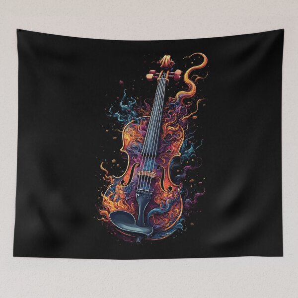 Item preview, Abstract Watercolor Violin Art Fluid Color Swirl Music designed and sold by UrbanPrts.
