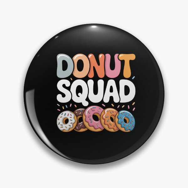 Item preview, Donut Squad: Funny Donut Lover Clipart Birthday Party Sweet Dessert Bakery Art designed and sold by NewaveBoutique.