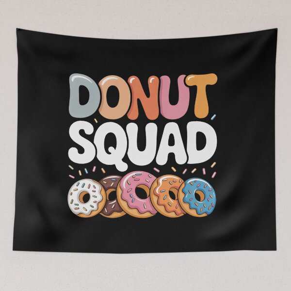 Item preview, Donut Squad: Funny Donut Lover Clipart Birthday Party Sweet Dessert Bakery Art designed and sold by NewaveBoutique.