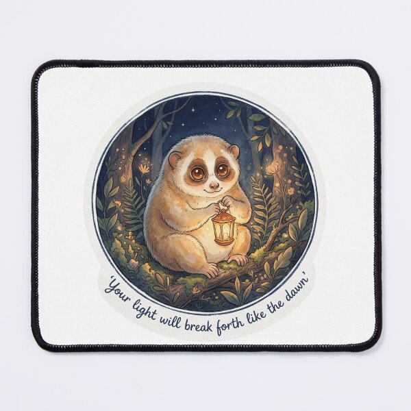Item preview, Christian Cottagecore Slow Loris Lantern Tote Bag Isaiah 58 Light Break Forth Bible Verse Gift designed and sold by Small & Beloved.