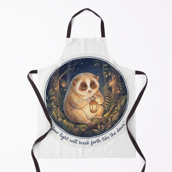 Item preview, Christian Cottagecore Slow Loris Lantern Tote Bag Isaiah 58 Light Break Forth Bible Verse Gift designed and sold by Small & Beloved.