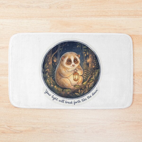 Item preview, Christian Cottagecore Slow Loris Lantern Tote Bag Isaiah 58 Light Break Forth Bible Verse Gift designed and sold by Small & Beloved.