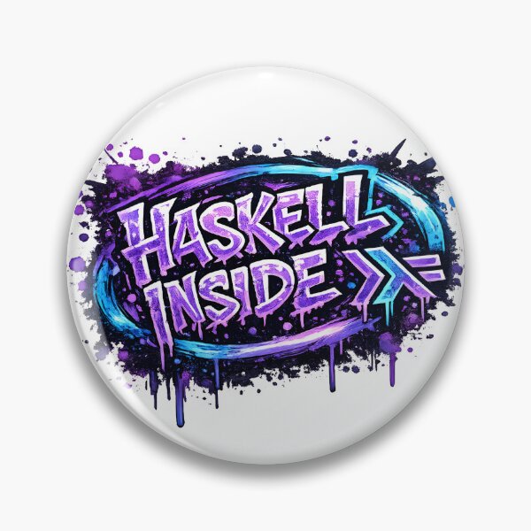 Item preview, Haskell Inside Graffiti Functional Programming Design designed and sold by Nerd Romance Café.
