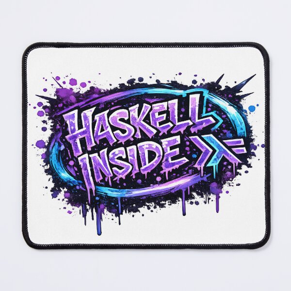 Item preview, Haskell Inside Graffiti Functional Programming Design designed and sold by Nerd Romance Café.