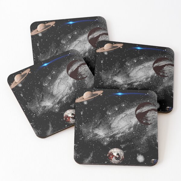 Item preview, Deep cosmic spiral – saturn galaxy nebula void. designed and sold by FahdSpaceArt.
