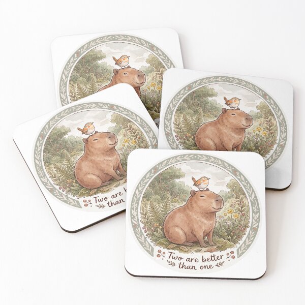 Item preview, Christian Cottagecore Capybara Bird Tote Bag Ecclesiastes 4 Two Are Better Bible Verse Gift designed and sold by Small & Beloved.