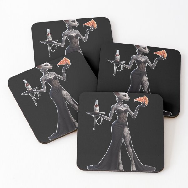 Item preview, Dark Glamour Sphynx Cat in Evening Gown designed and sold by LujziWorld.