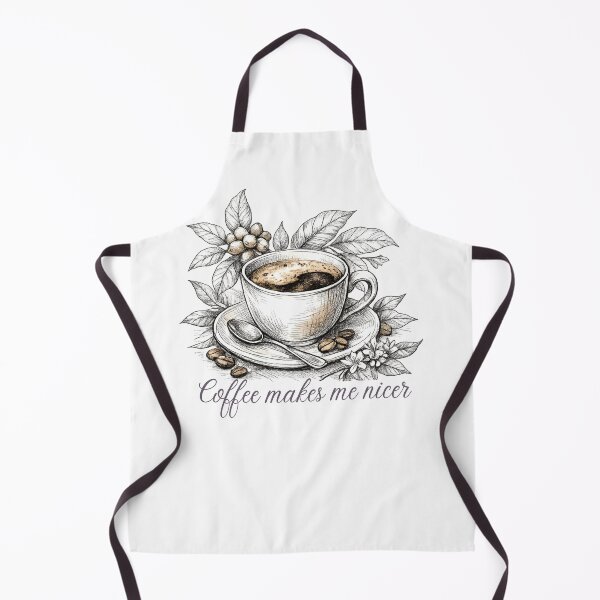 Item preview, Coffee Makes Me Nicer designed and sold by LuveraxArt.