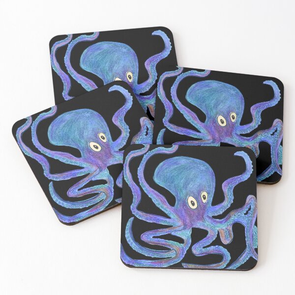 Item preview, Creepy Blue and Purple Octopus designed and sold by TheWorldFamous.