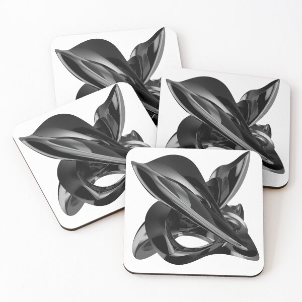 Item preview, 3D Black Abstract Sculpture: 9 Elegant and Captivating Futuristic Creations designed and sold by UNIVERS MILDA.