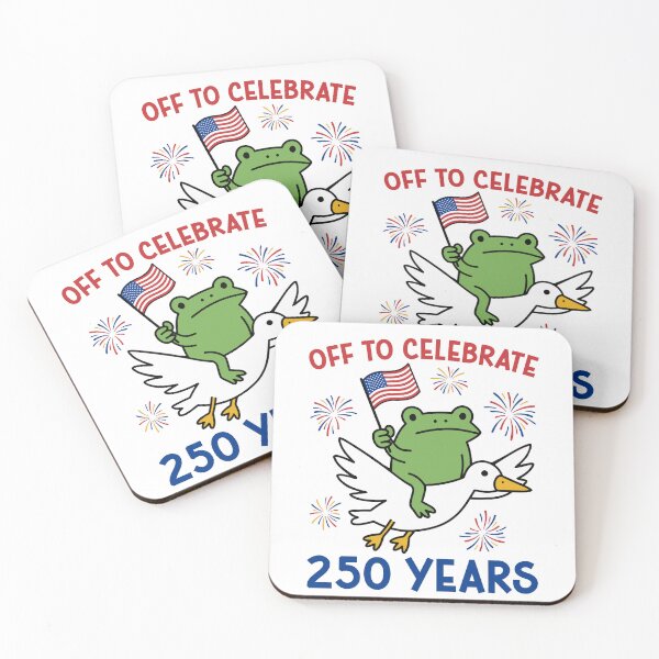 Item preview, Off To Celebrate 250 Years Patriotic Goose 4th of July America 250 USA Semiquincentennial 250th Anniversary designed and sold by gunaone-design.