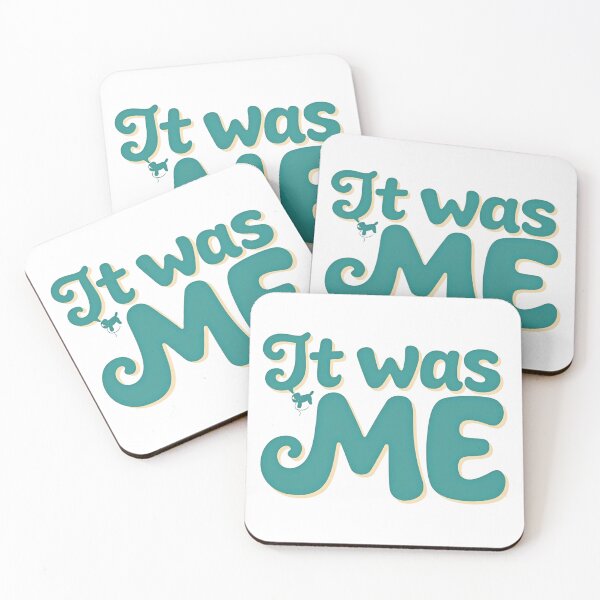 Item preview, It was me with little dog hanging on letter designed and sold by Prints by Mat.