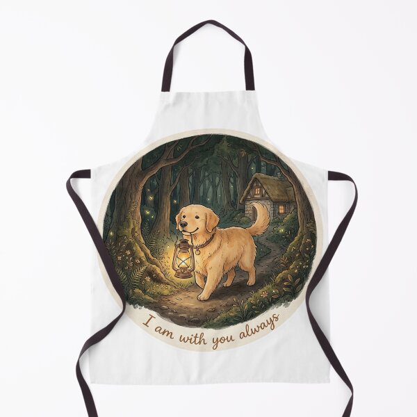 Item preview, Christian Cottagecore Golden Retriever Lantern Tote Bag Matthew 28 I Am With You Bible Verse designed and sold by Small & Beloved.