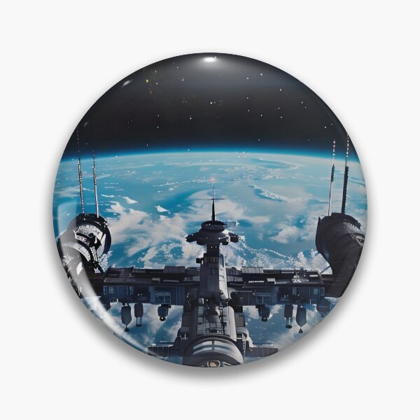 Item preview, Futuristic Space Station Earth Orbit designed and sold by Amr Siam.